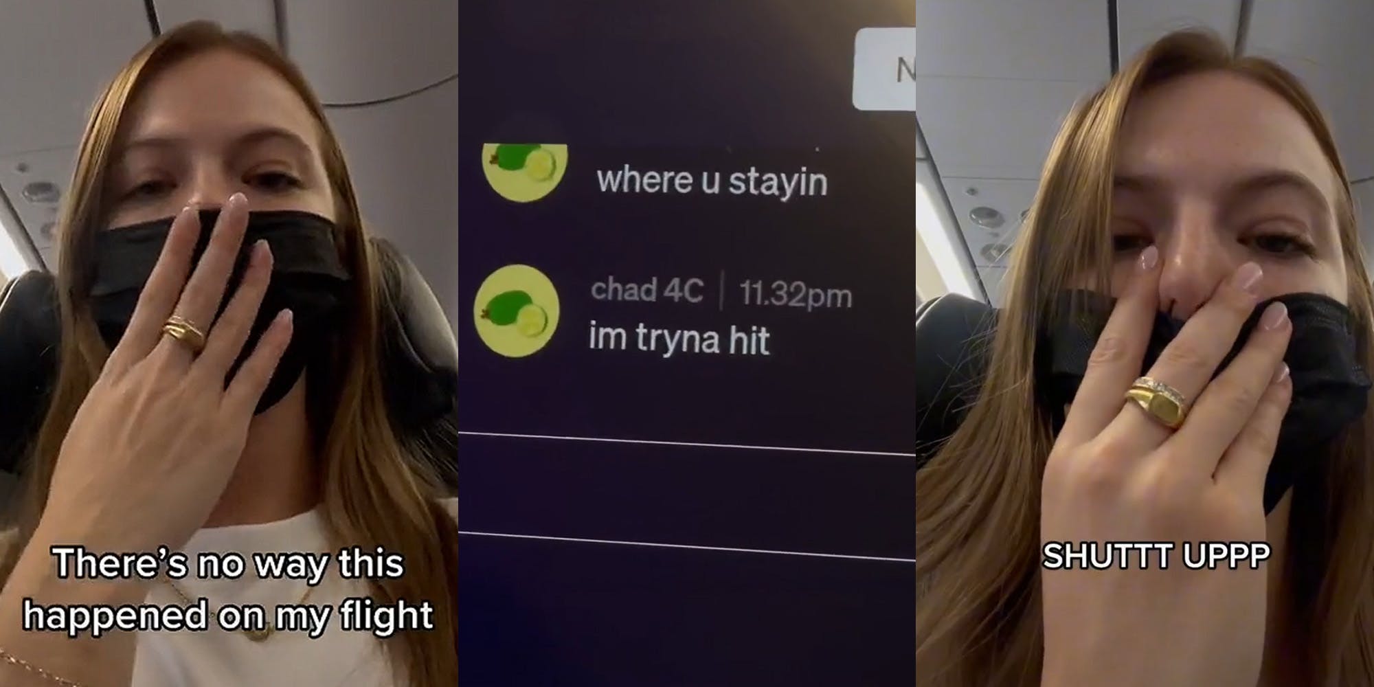 chad sexually harasses woman on airplane dms