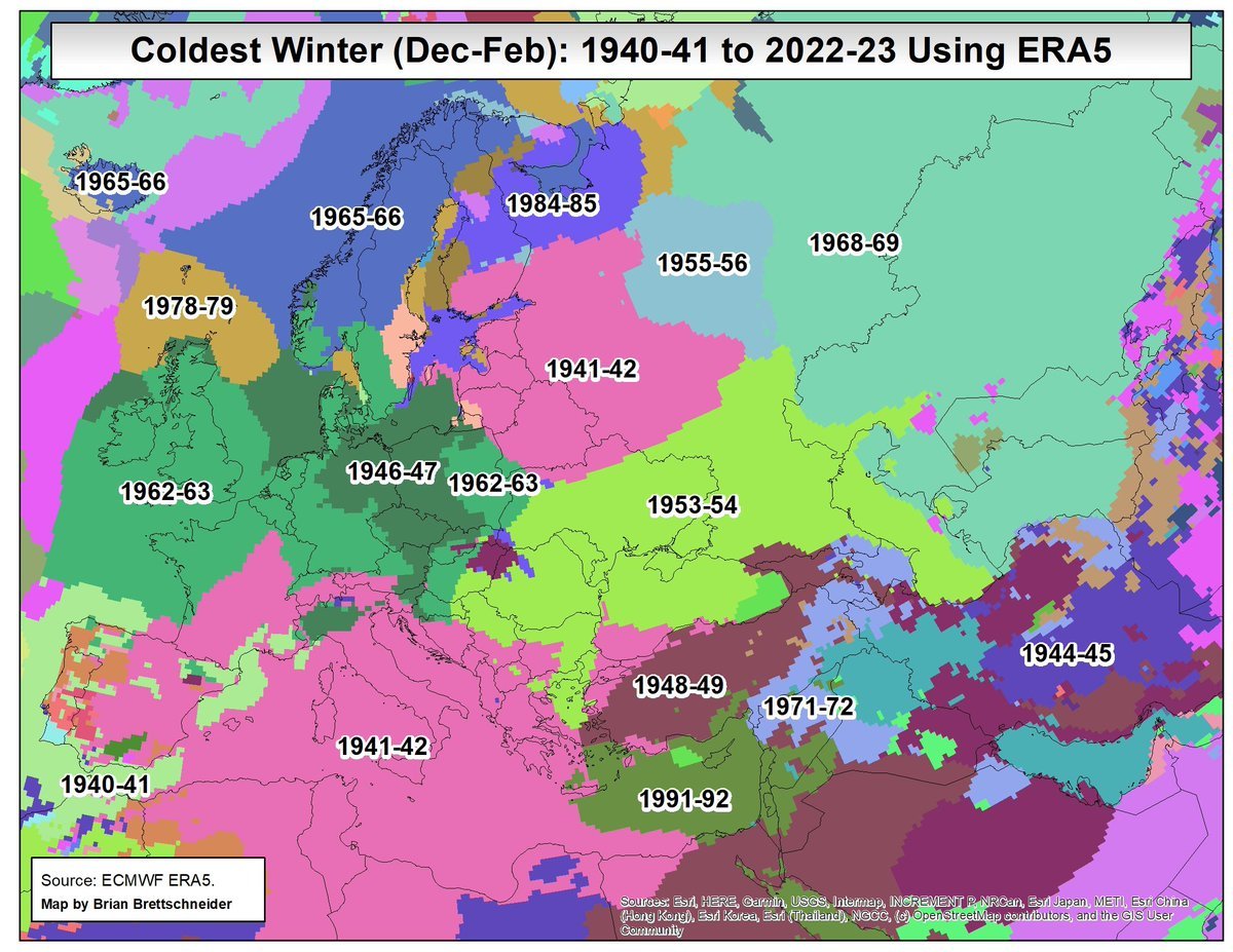 The coldest and warmest winters (Dec-Feb) in Europe since…