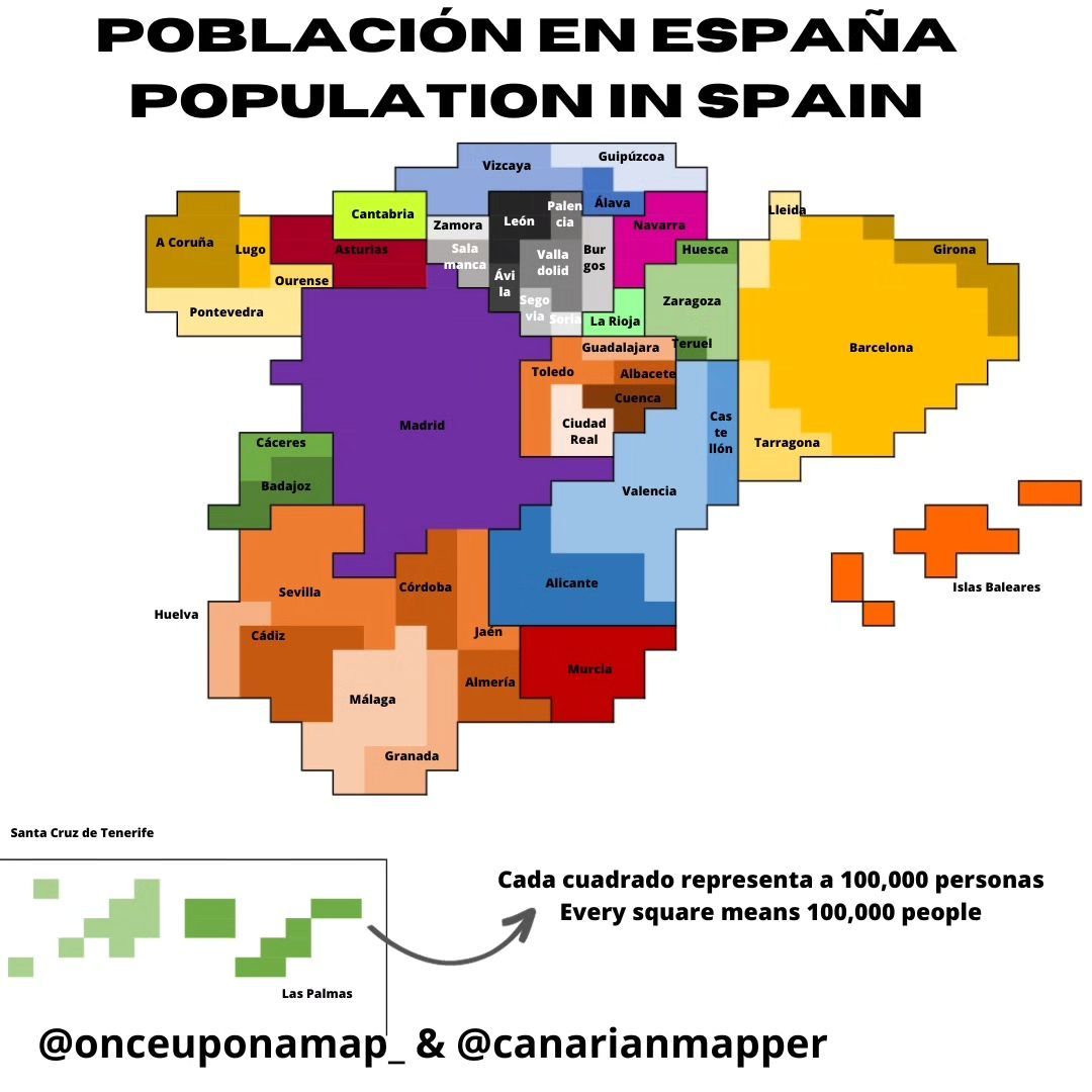 Populationof Spain 🇪🇸 Spain1 ⬜ = 100K inhabitantsby…